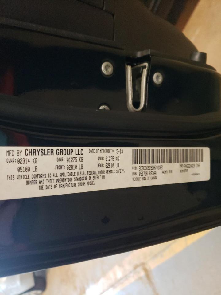 Photo 10 from auction – 2013 DODGE CHARGER SE with VIN 2C3CDXBG5DH701921