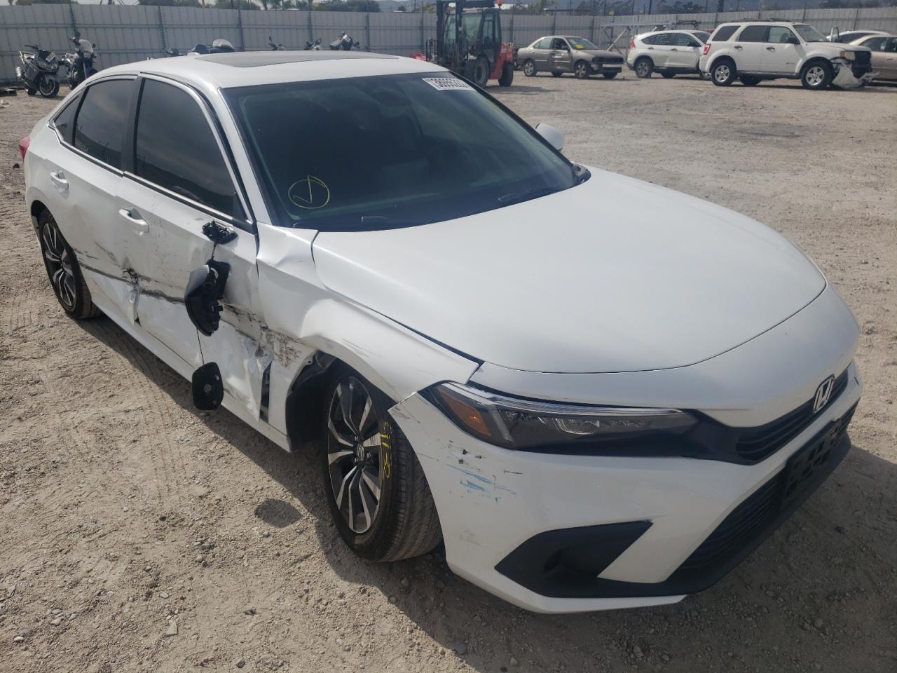 HONDA CIVIC EX 2022 with VIN 2HGFE1F72NH312377 - Photo from auction