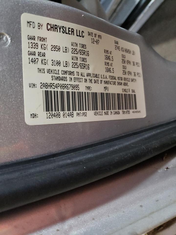 Photo 10 from auction – 2008 CHRYSLER TOWN & COU with VIN 2A8HR54P08R679095