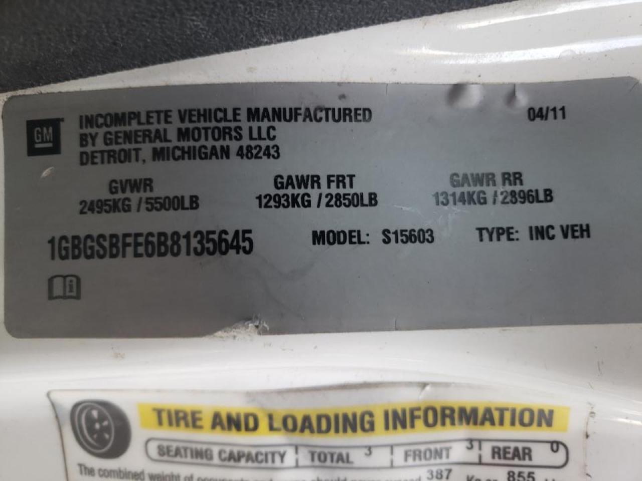 Photo 10 from auction – 2011 CHEVROLET COLORADO with VIN 1GBGSBFE6B8135645