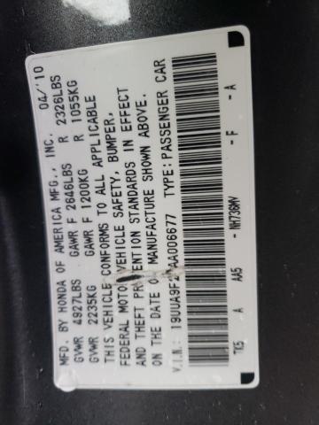 Photo 10 from auction – 2010 ACURA TL with VIN 19UUA9F29AA006677