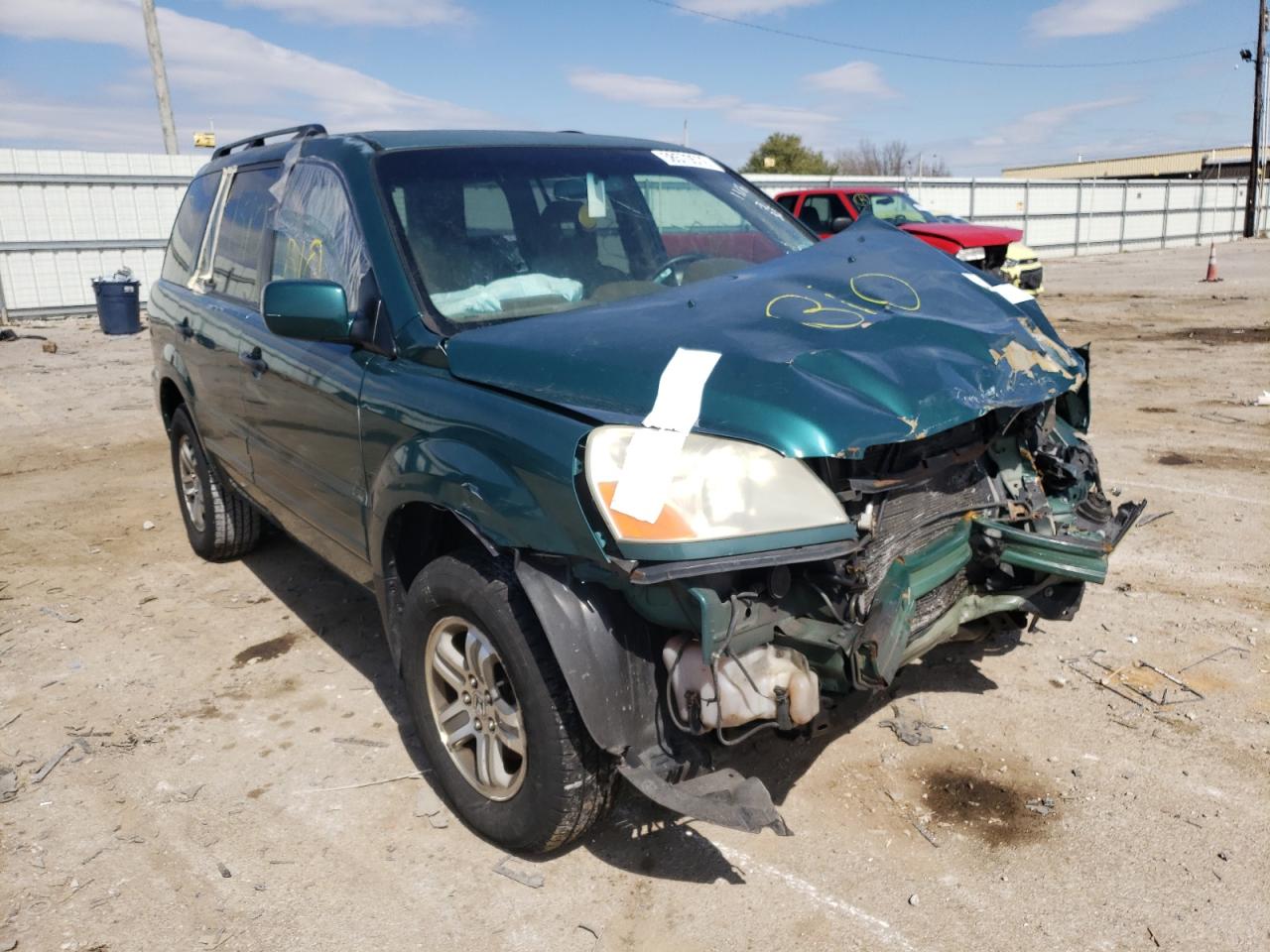 HONDA PILOT EX 2003 with VIN 2HKYF18493H561478 - Photo from auction
