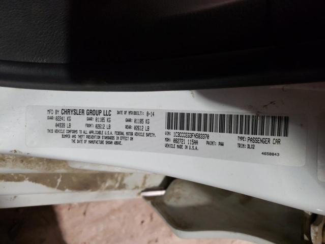 Photo 10 from auction – 2015 CHRYSLER 200 C with VIN 1C3CCCEG3FN583370