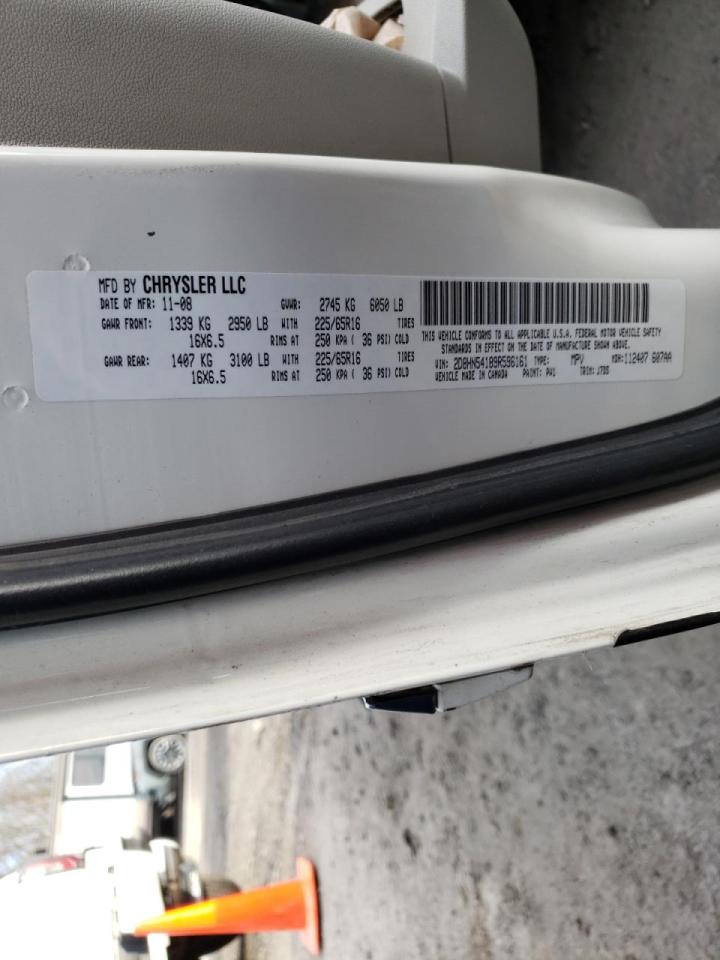 Photo 10 from auction – 2009 DODGE GRAND CARA with VIN 2D8HN54189R596161