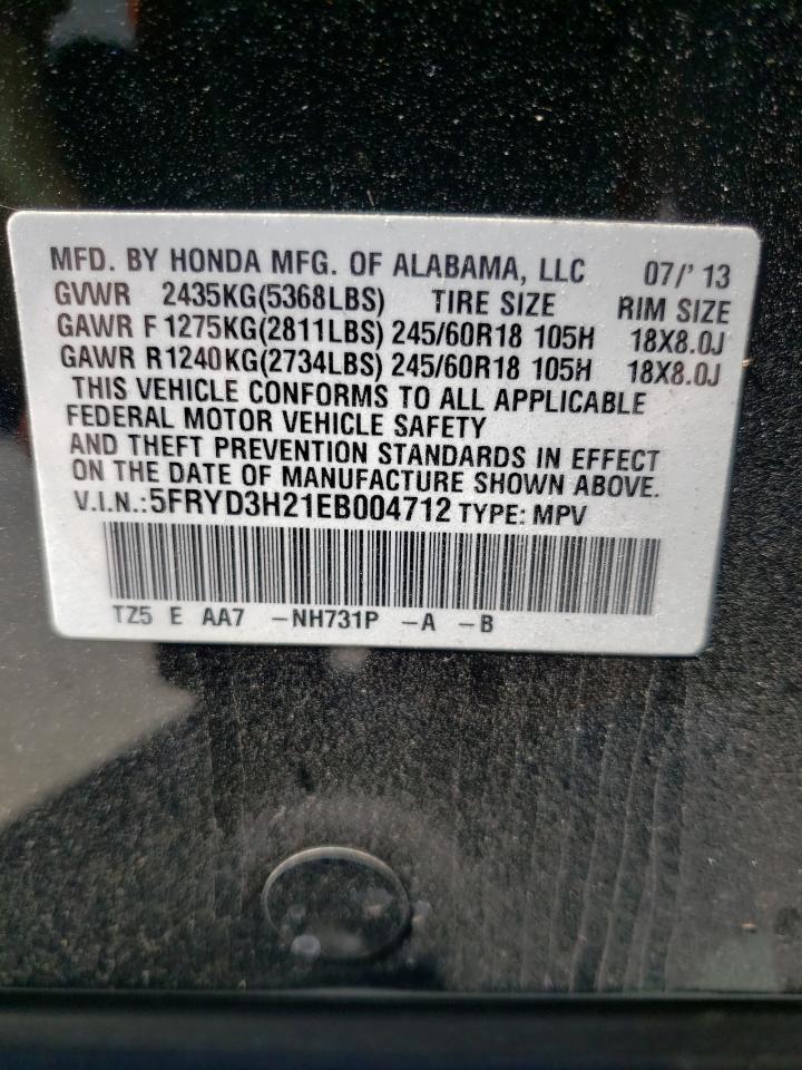 Photo 10 from auction – 2014 ACURA MDX with VIN 5FRYD3H21EB004712