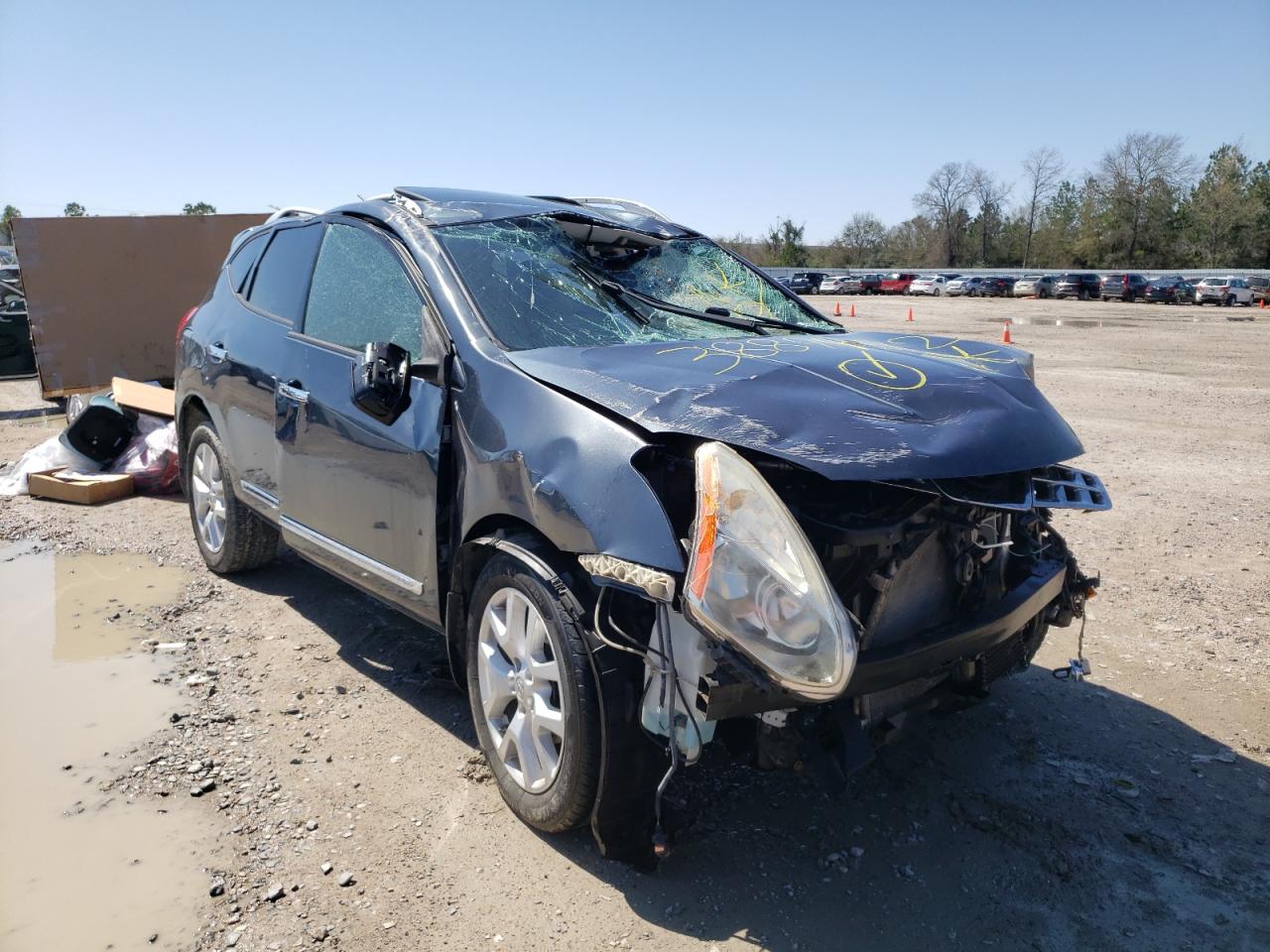 NISSAN ROGUE S 2013 with VIN JN8AS5MT2DW013727 - Photo from auction