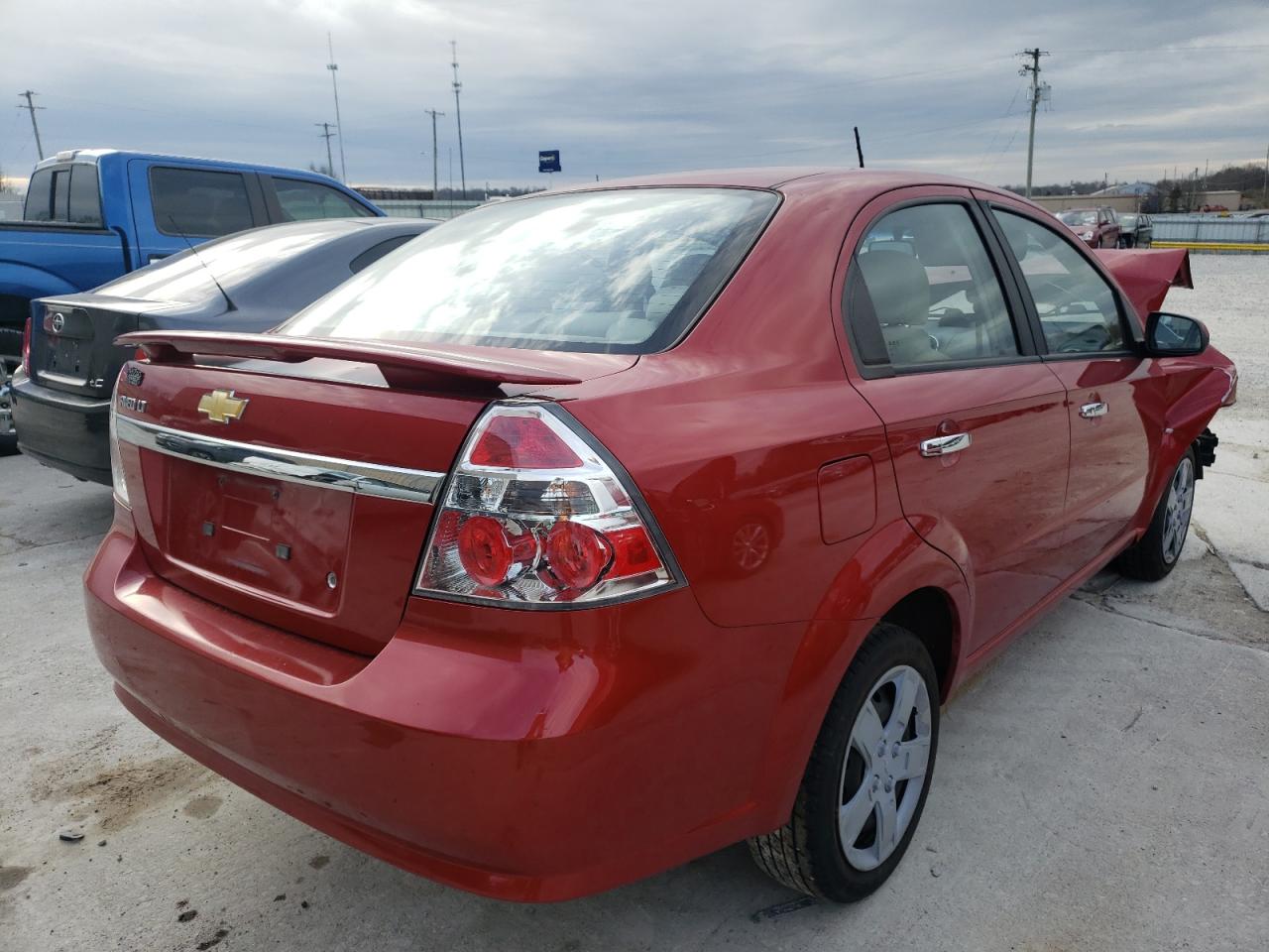 Photo 4 from auction – 2009 CHEVROLET AVEO LT with VIN KL1TG56E09B610675