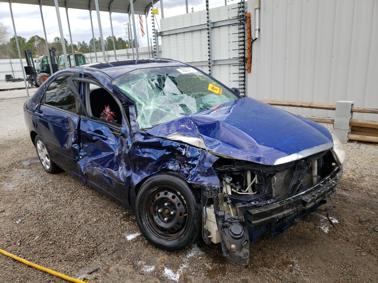 KIA SPECTRA EX 2007 with VIN KNAFE121675420704 - Photo from auction