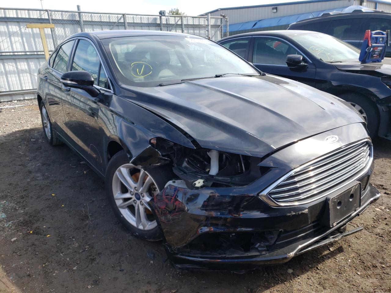 FORD FUSION SE 2018 with VIN 3FA6P0HD3JR220902 - Photo from auction