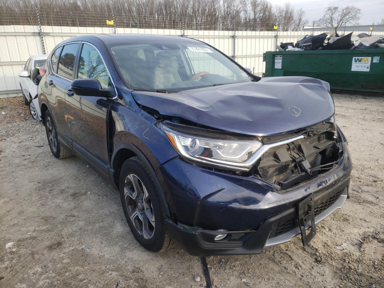 HONDA CR-V EX 2017 with VIN 7FARW1H5XHE045220 - Photo from auction