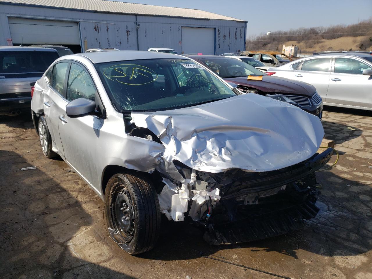 Photo 1 from auction – 2019 NISSAN SENTRA S with VIN 3N1AB7AP7KY367136