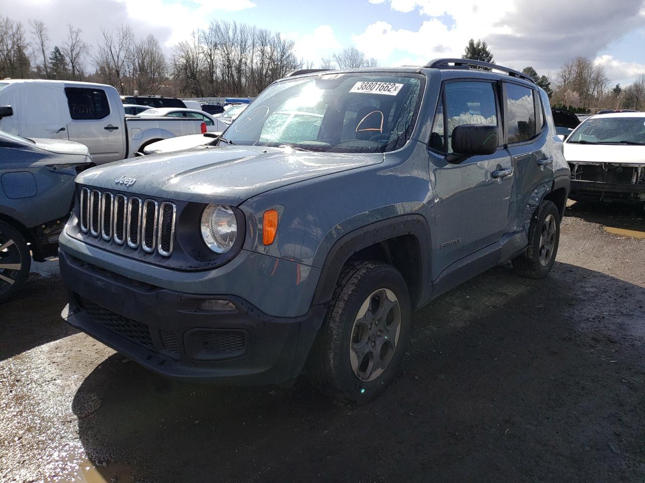 Photo 2 from auction – 2017 JEEP RENEGADE S with VIN ZACCJBAB8HPE38339