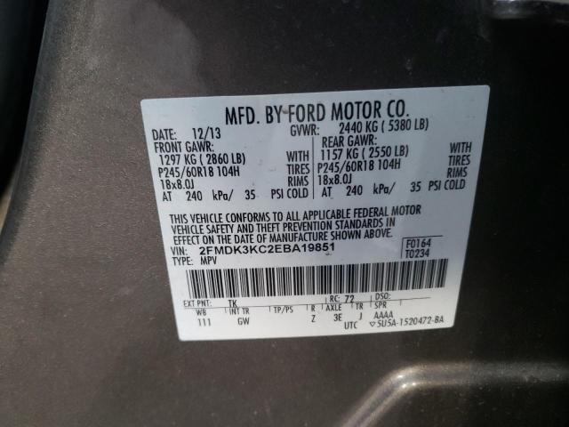 Photo 10 from auction – 2014 FORD EDGE LIMIT with VIN 2FMDK3KC2EBA19851