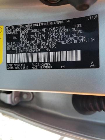 Photo 10 from auction – 2008 LEXUS RX 350 with VIN 2T2GK31U48C054880