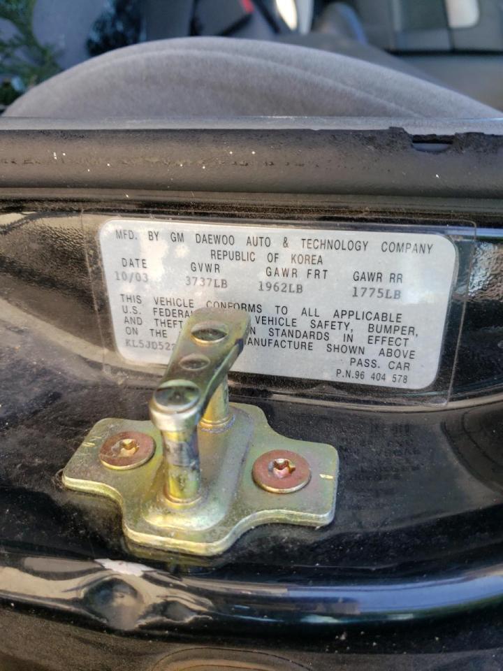 Photo 10 from auction – 2004 SUZUKI FORENZA S with VIN KL5JD52Z64K943057