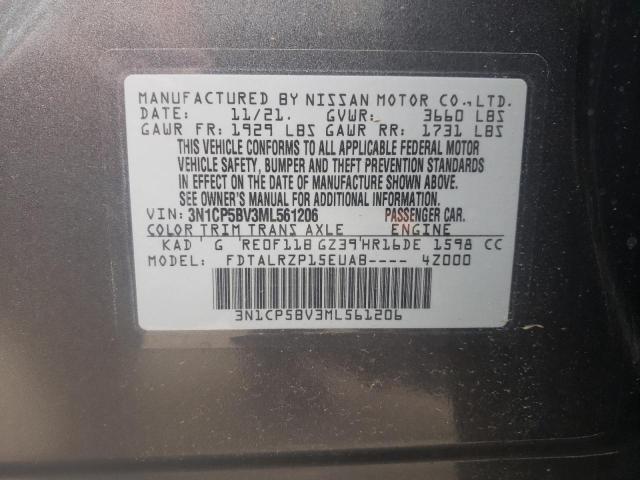 Photo 10 from auction – 2021 NISSAN KICKS S with VIN 3N1CP5BV3ML561206