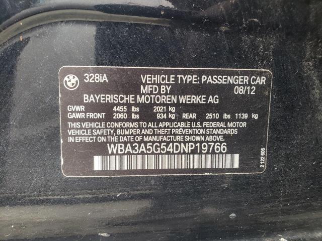 Photo 10 from auction – 2013 BMW 328 I with VIN WBA3A5G54DNP19766