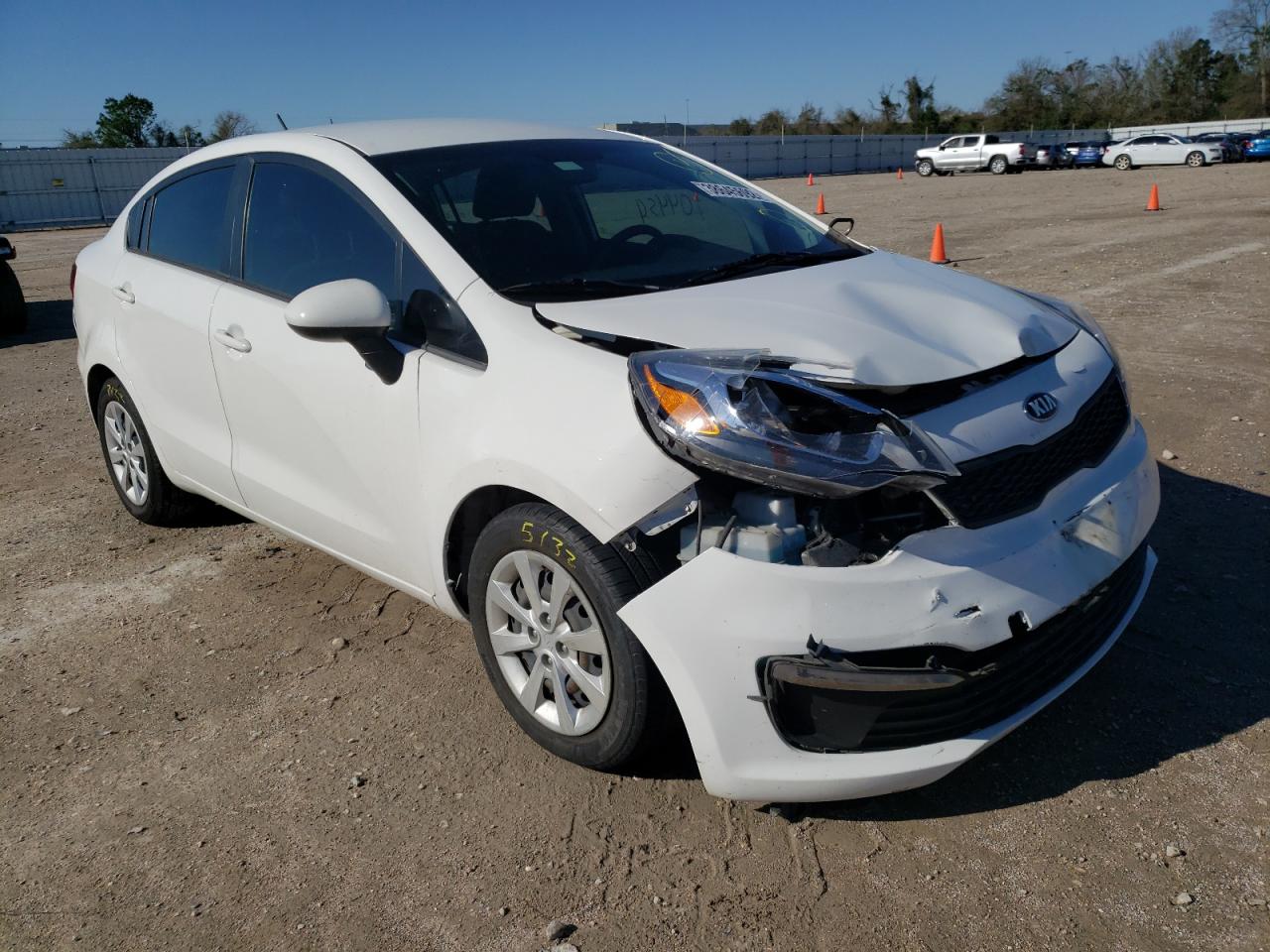 KIA RIO LX 2016 with VIN KNADM4A39G6596879 - Photo from auction