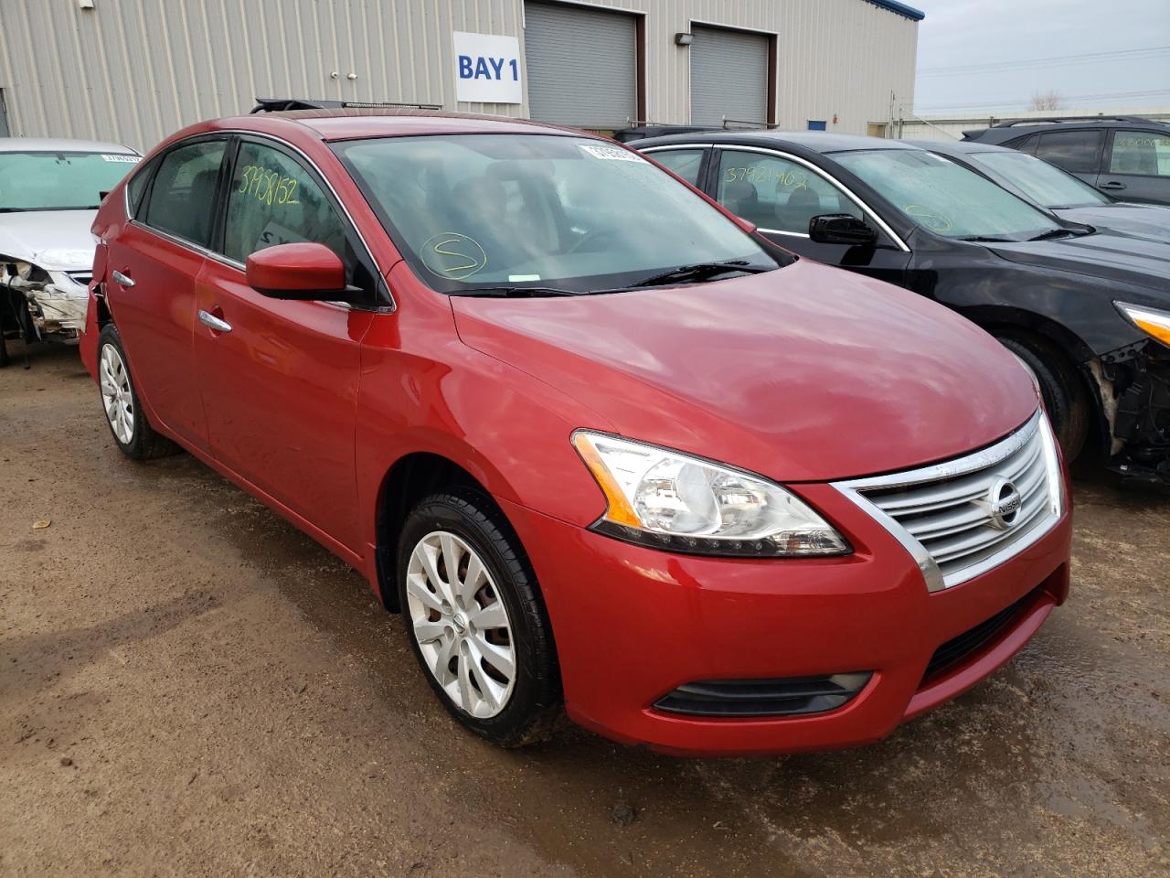 NISSAN SENTRA S 2014 with VIN 3N1AB7AP3EY341606 - Photo from auction