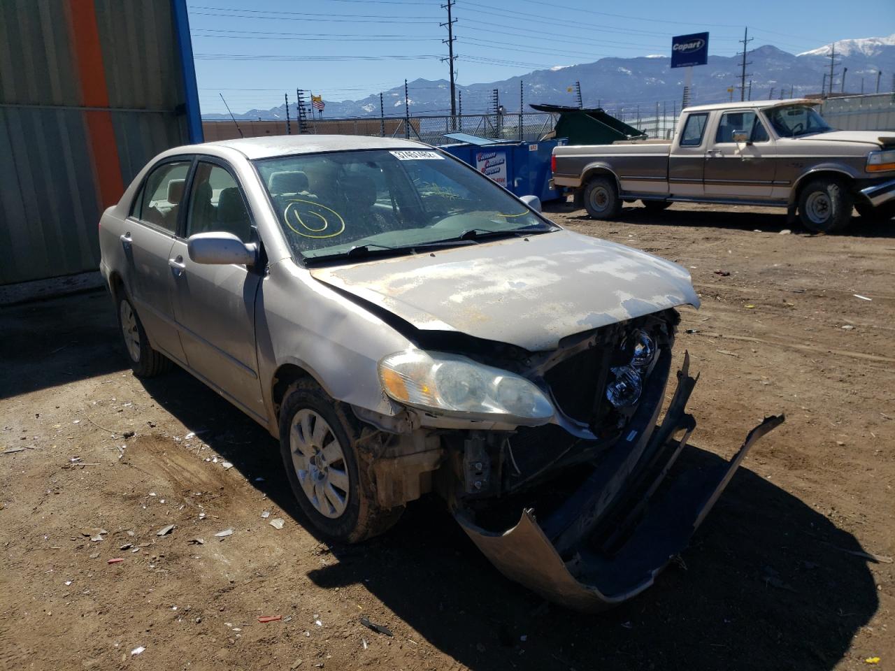 TOYOTA COROLLA CE 2003 with VIN 1NXBR32E63Z049978 - Photo from auction