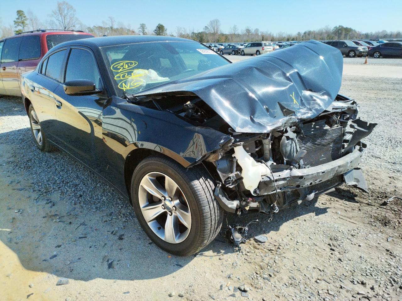 DODGE CHARGER SX 2017 with VIN 2C3CDXHG3HH595224 - Photo from auction
