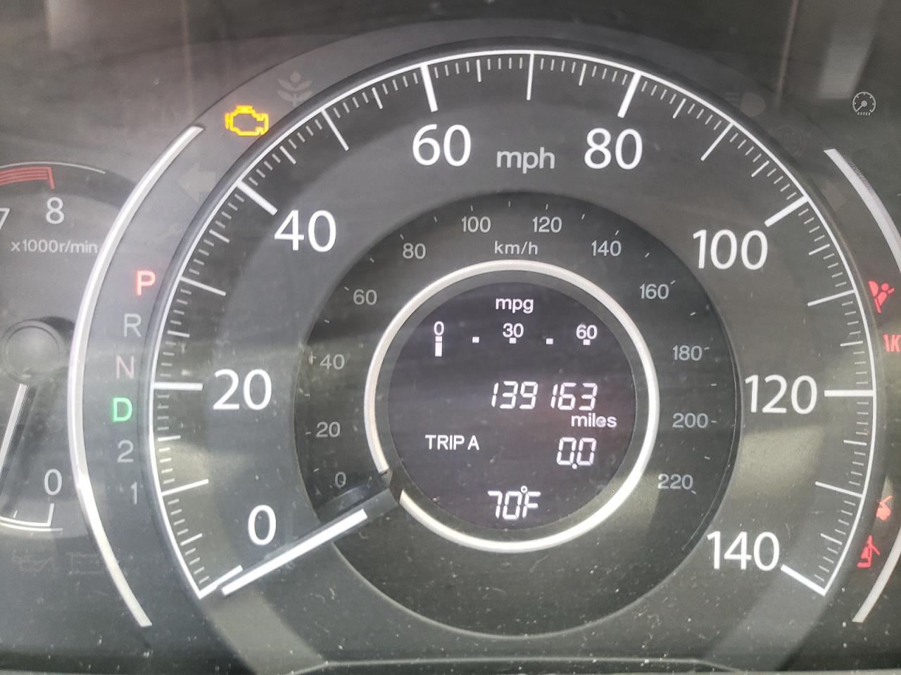 Photo 8 from auction – 2014 HONDA CR-V EXL with VIN 2HKRM4H74EH675445