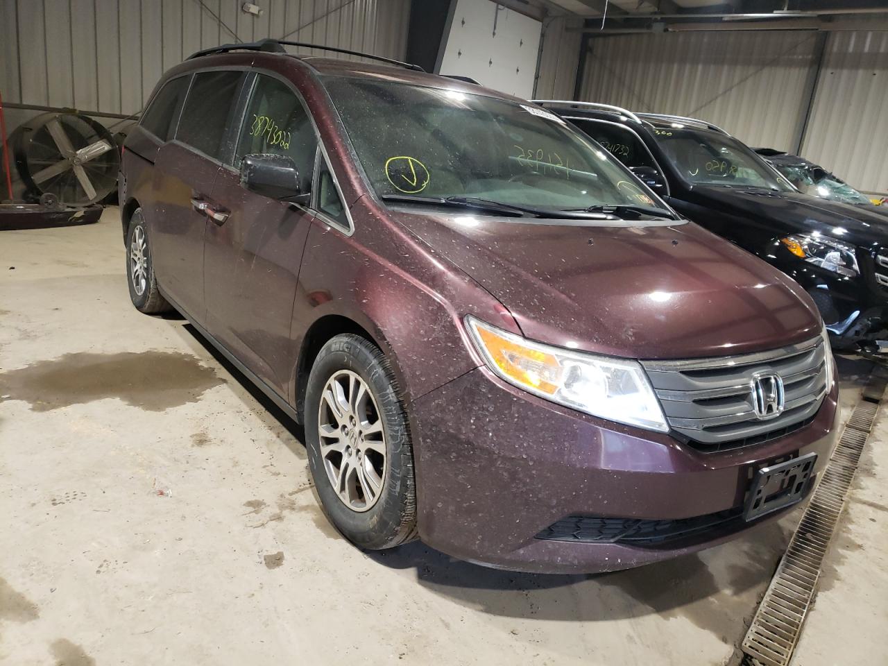 HONDA ODYSSEY EX 2012 with VIN 5FNRL5H43CB023619 - Photo from auction