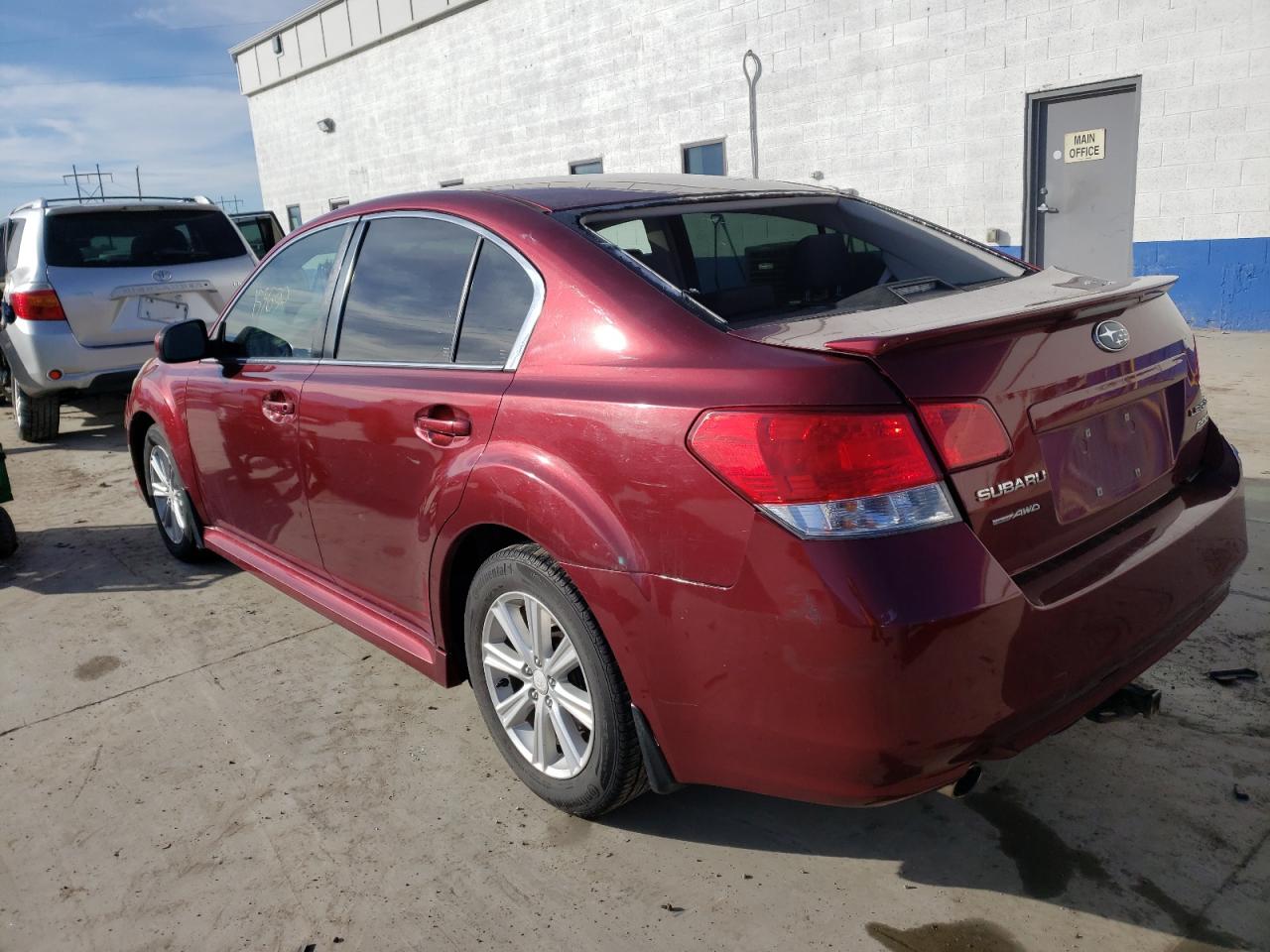 Photo 3 from auction – 2012 SUBARU LEGACY 2.5 with VIN 4S3BMBG65C3007841