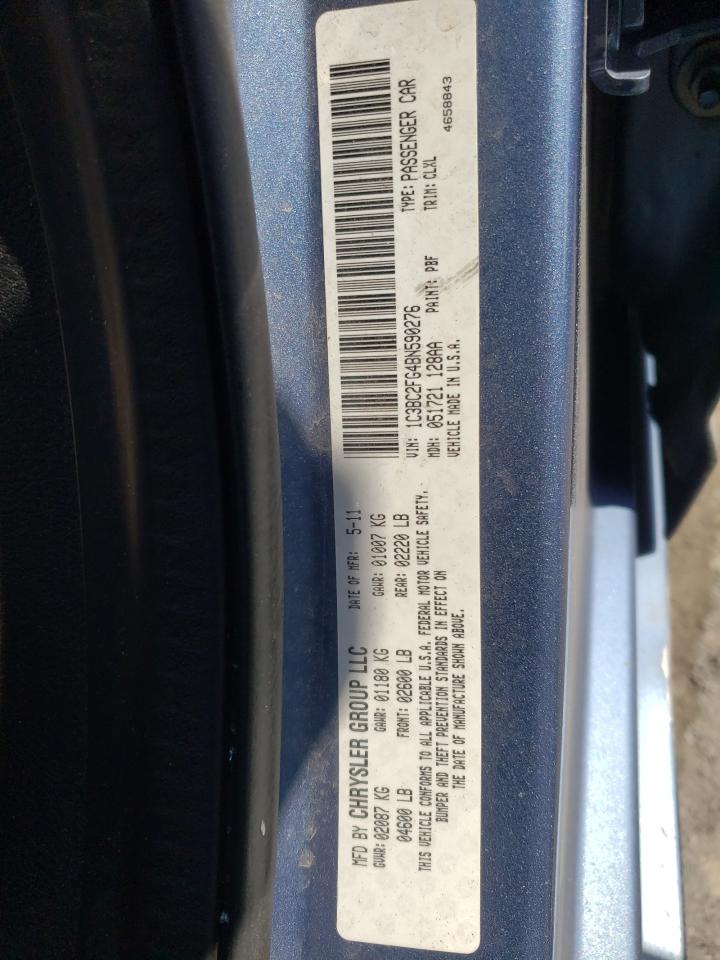 Photo 10 from auction – 2011 CHRYSLER 200 LIMITE with VIN 1C3BC2FG4BN590276