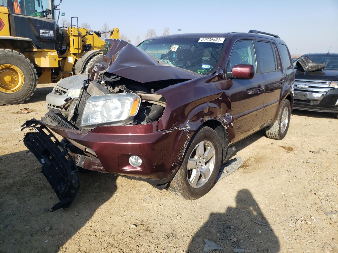 Photo 2 from auction – 2011 HONDA PILOT EXL with VIN 5FNYF4H65BB074357