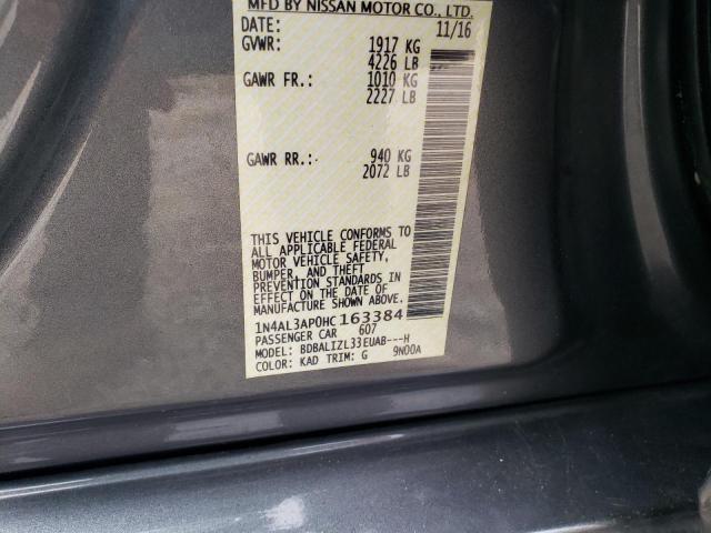 Photo 10 from auction – 2017 NISSAN ALTIMA 2.5 with VIN 1N4AL3AP0HC163384