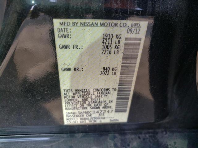Photo 10 from auction – 2013 NISSAN ALTIMA 2.5 with VIN 1N4AL3AP6DC147247