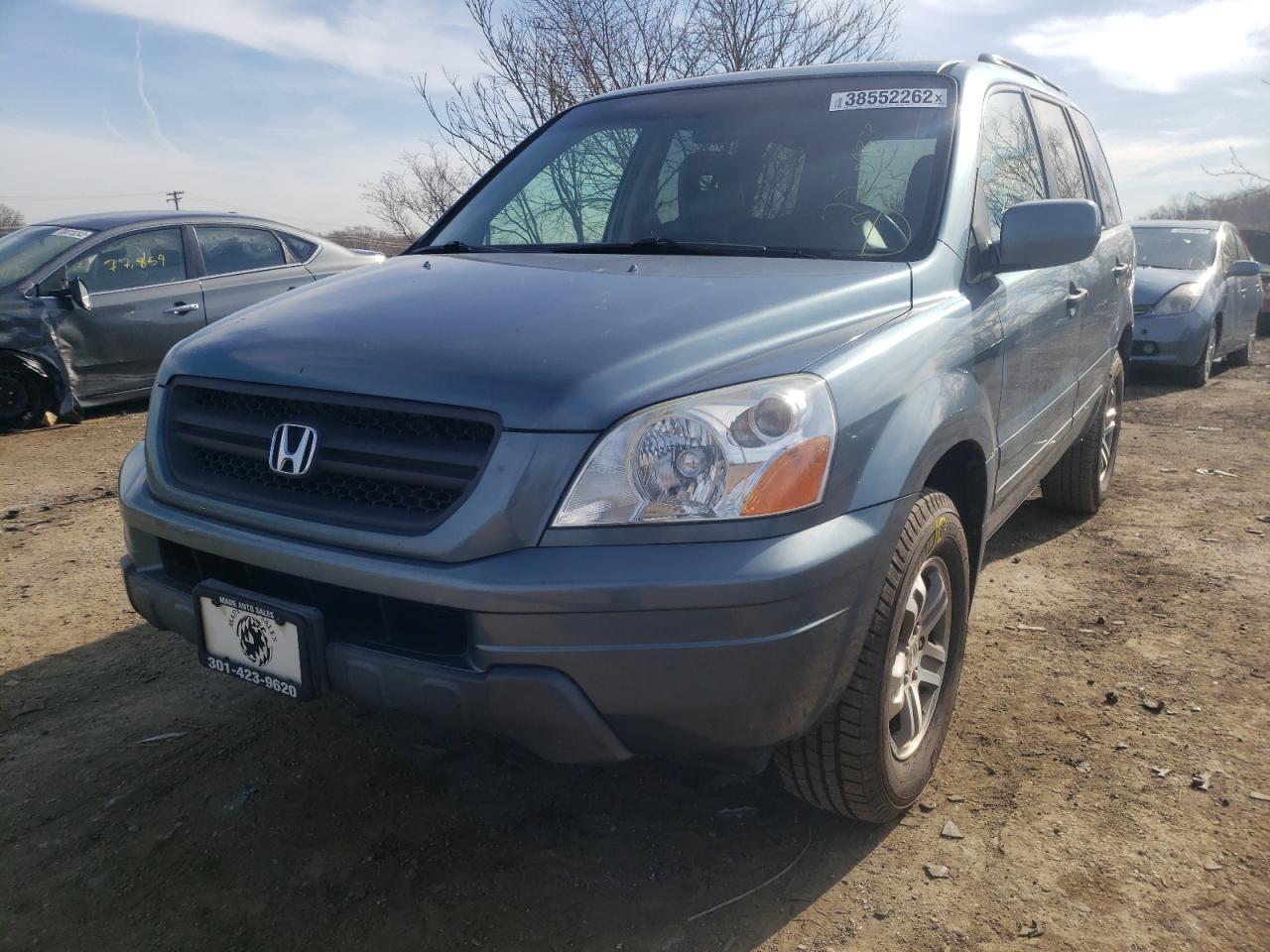 Photo 2 from auction – 2005 HONDA PILOT EXL with VIN 5FNYF18565B039482