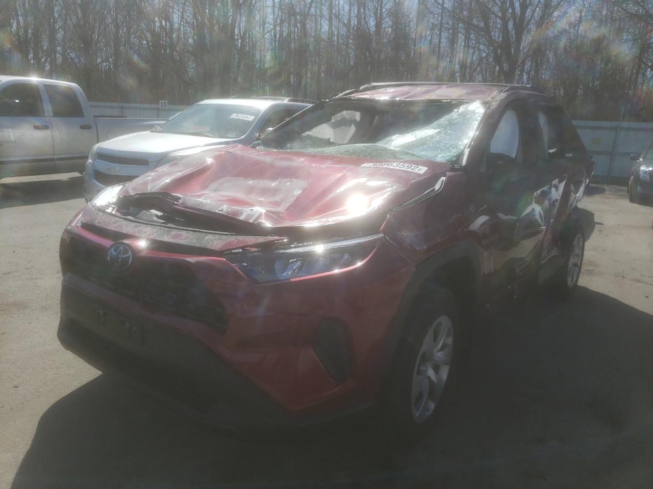 Photo 2 from auction – 2021 TOYOTA RAV4 LE with VIN 2T3F1RFV3MW150068