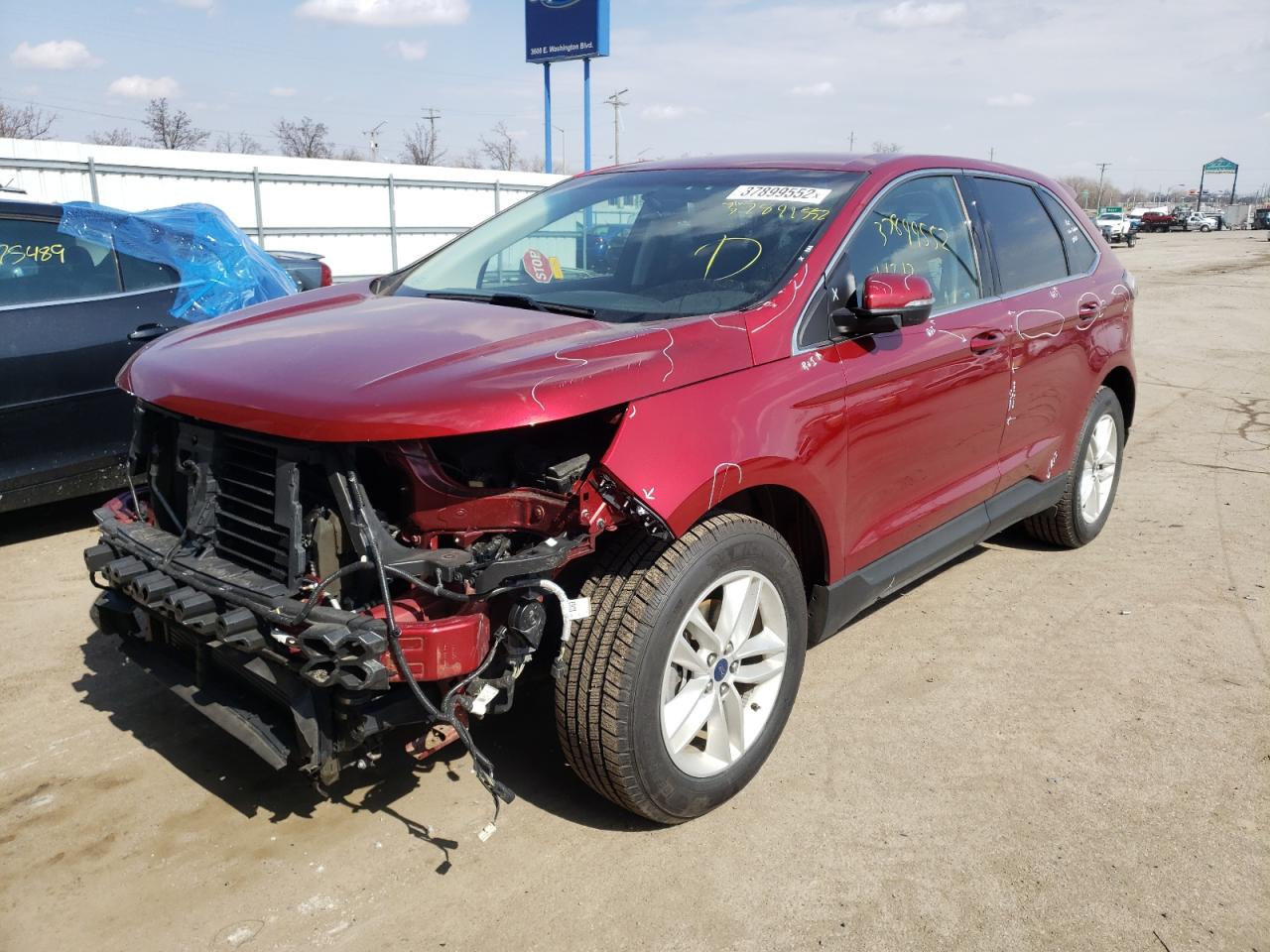 Photo 2 from auction – 2016 FORD EDGE SEL with VIN 2FMPK3J90GBC36160