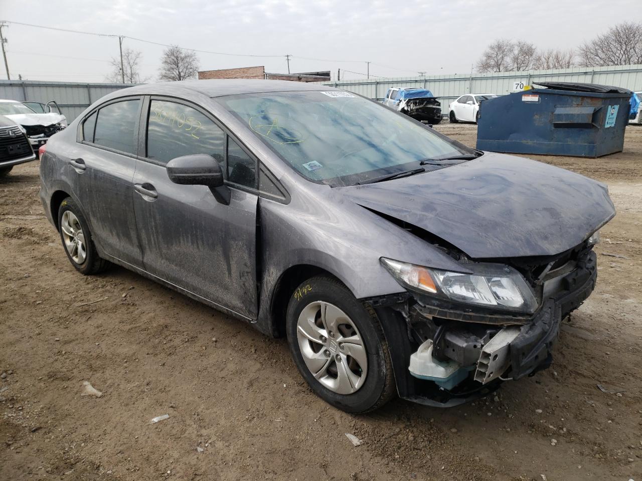 Photo 1 from auction – 2014 HONDA CIVIC LX with VIN 19XFB2F57EE011370