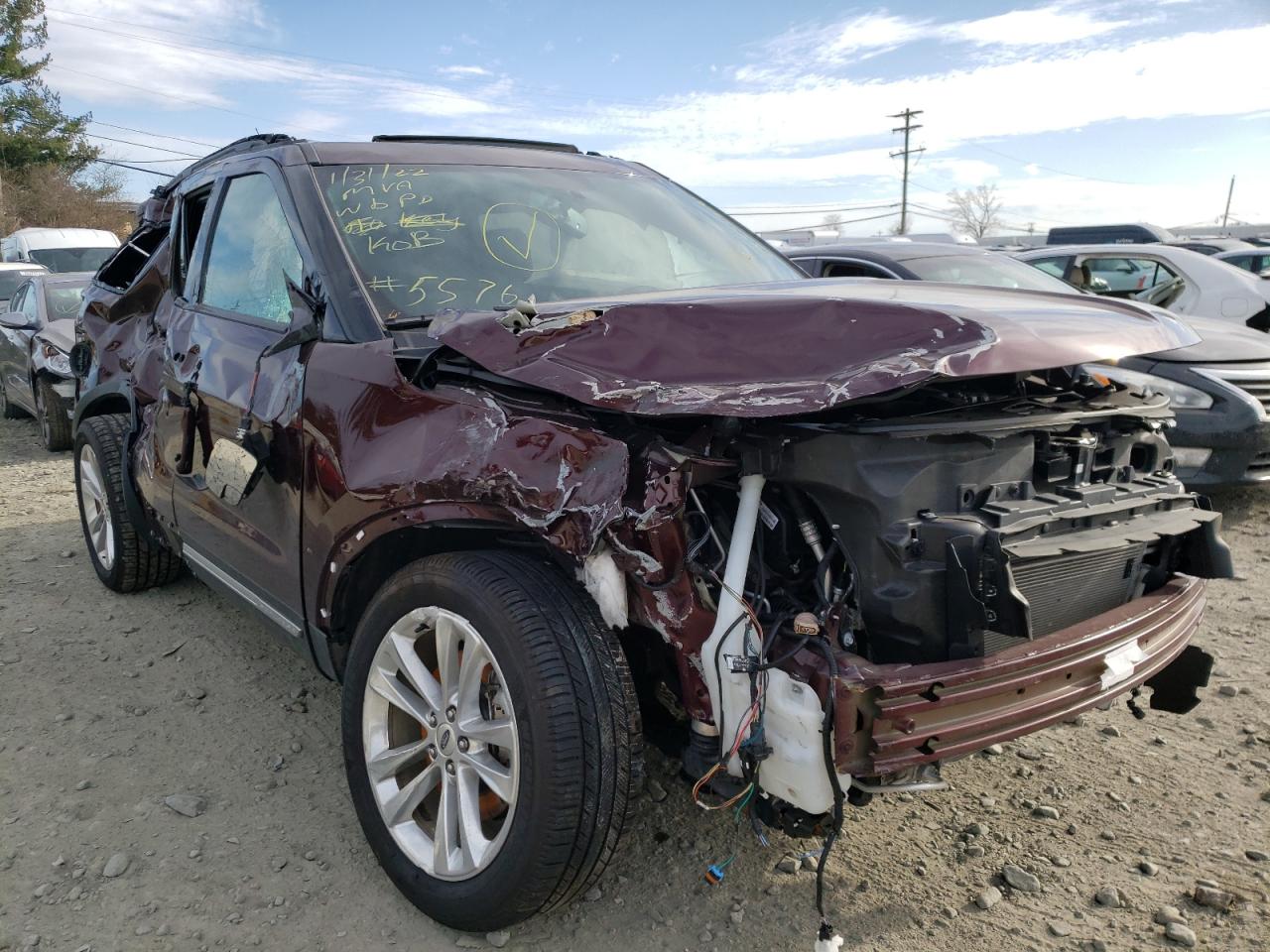 FORD EXPLORER X 2018 with VIN 1FM5K8D83JGB25576 - Photo from auction