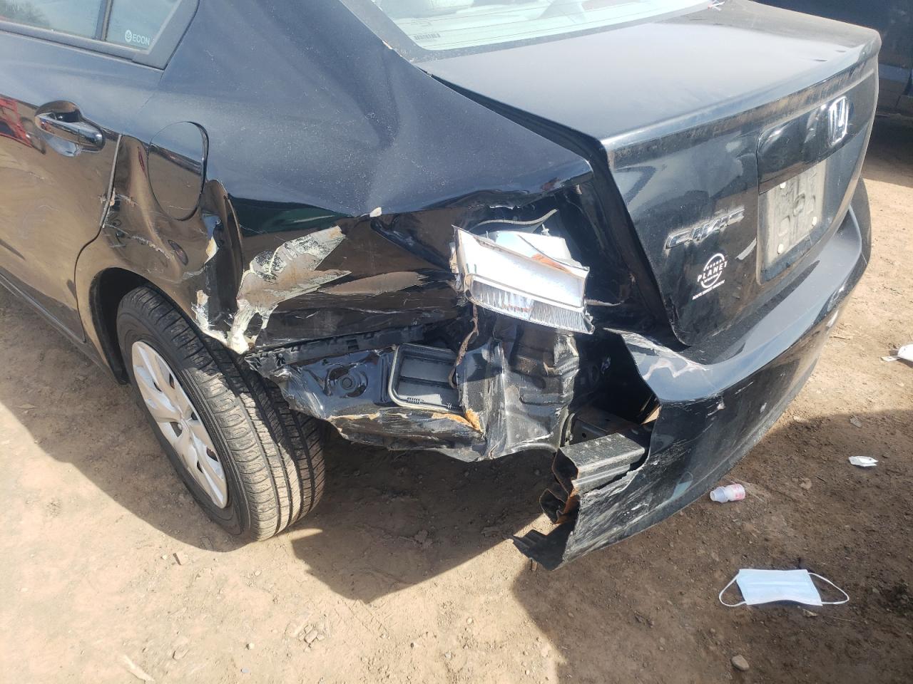 Photo 9 from auction – 2012 HONDA CIVIC LX with VIN 2HGFB2F58CH609941