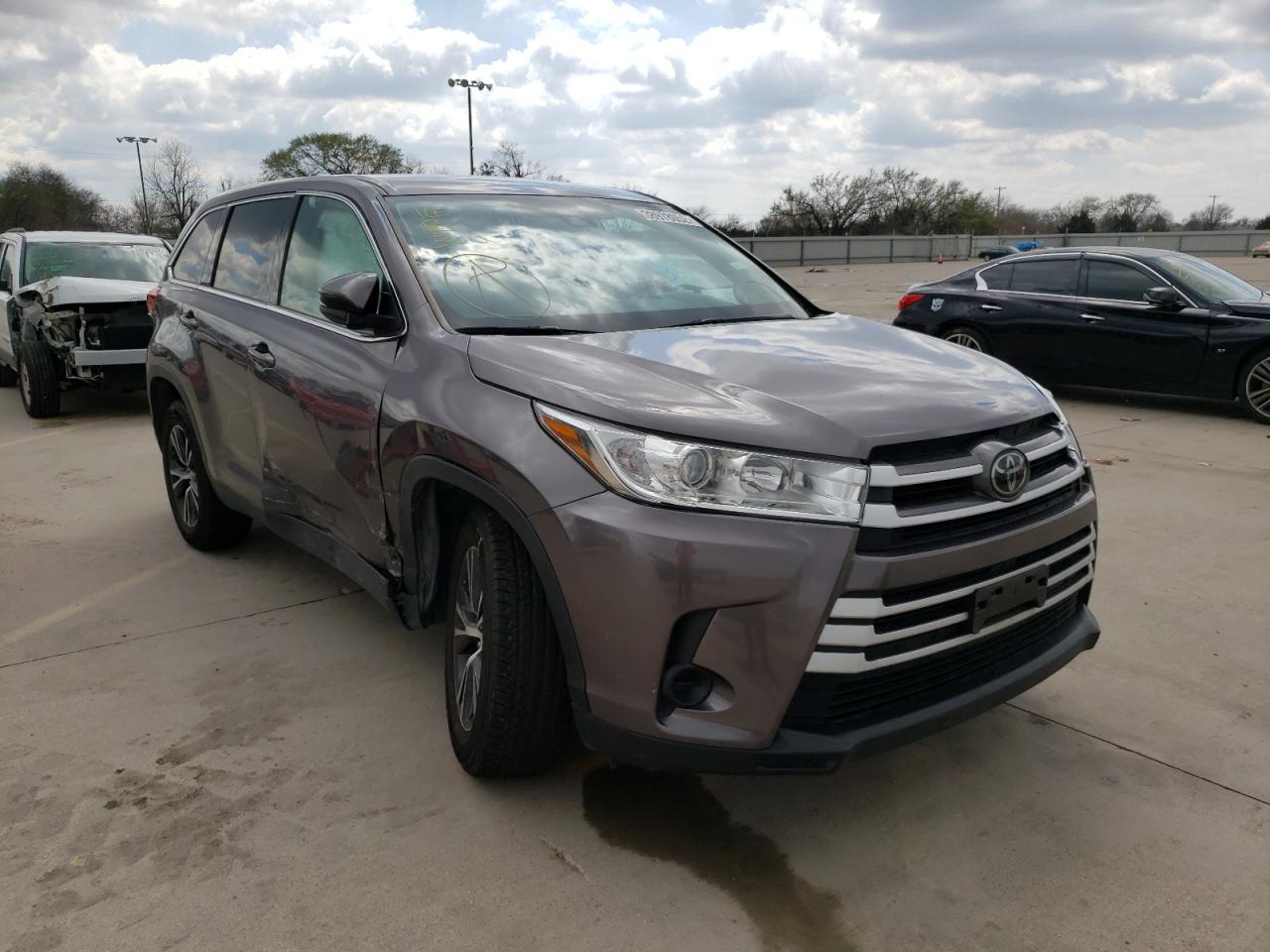 Photo 1 from auction – 2019 TOYOTA HIGHLANDER with VIN 5TDZARFH9KS048005