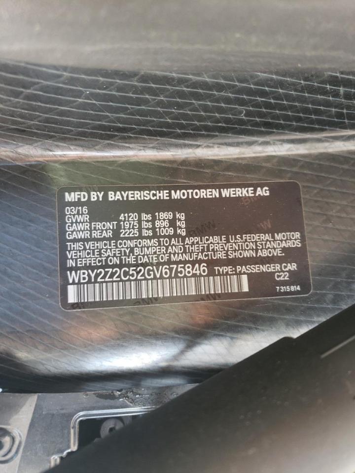 Photo 10 from auction – 2016 BMW I8 with VIN WBY2Z2C52GV675846