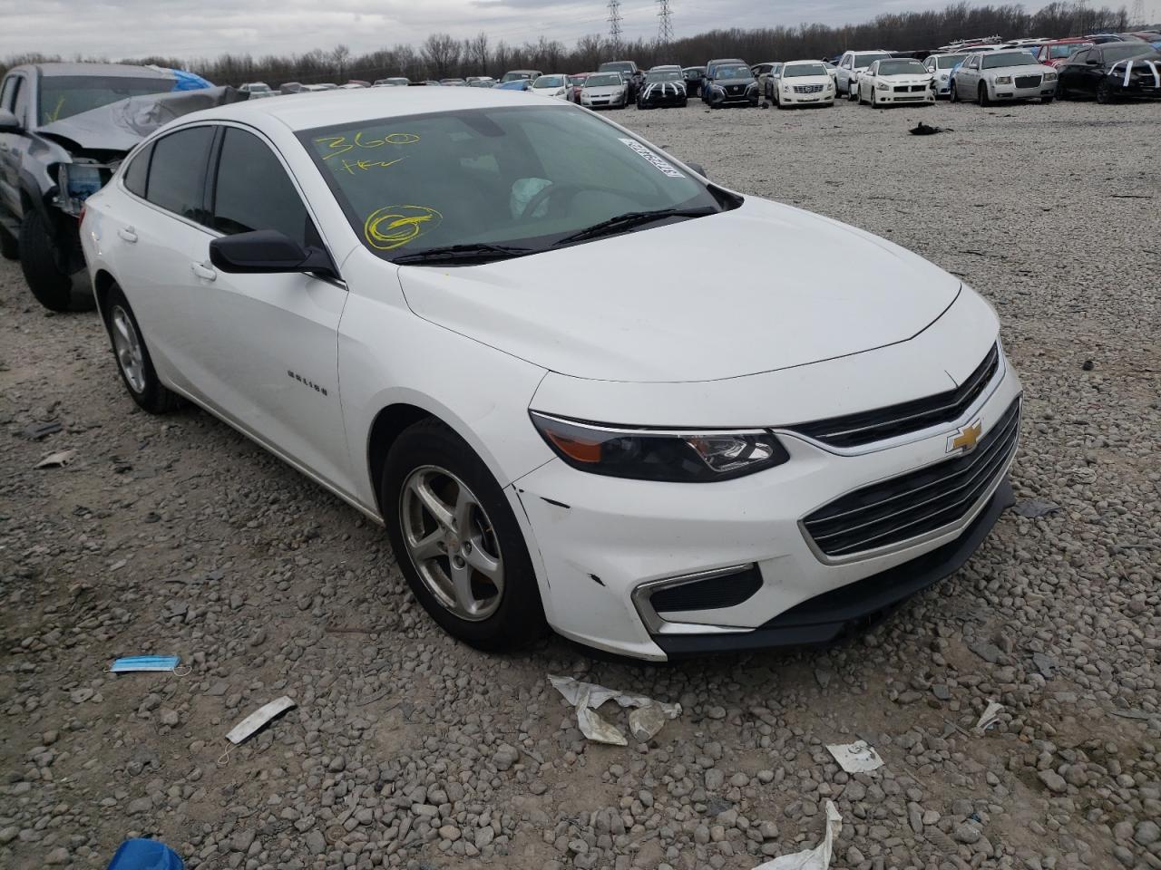 CHEVROLET MALIBU LS 2018 with VIN 1G1ZB5ST0JF203385 - Photo from auction