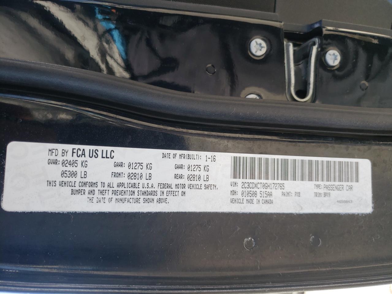 Photo 10 from auction – 2016 DODGE CHARGER R/ with VIN 2C3CDXCT0GH172765