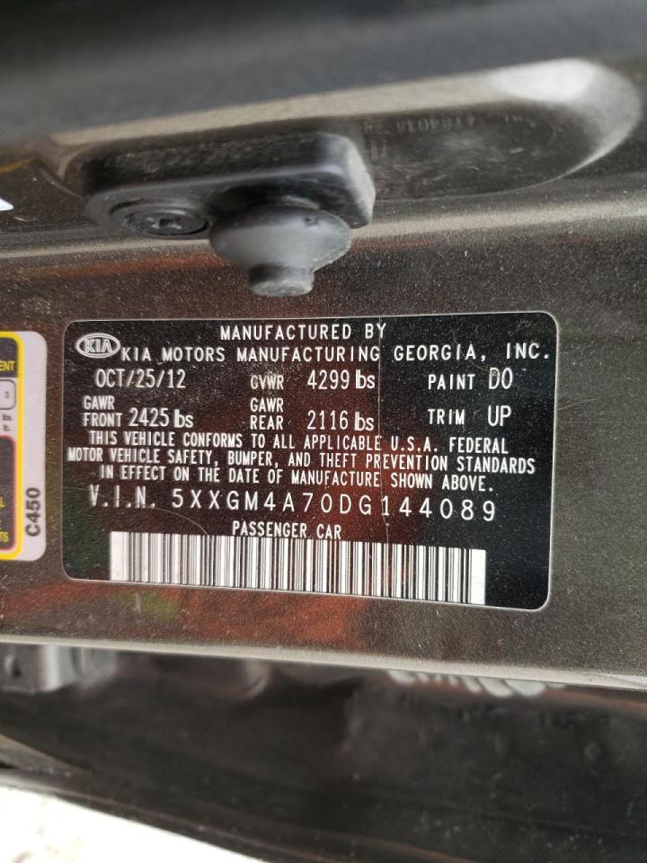 Photo 10 from auction – 2013 KIA OPTIMA LX with VIN 5XXGM4A70DG144089
