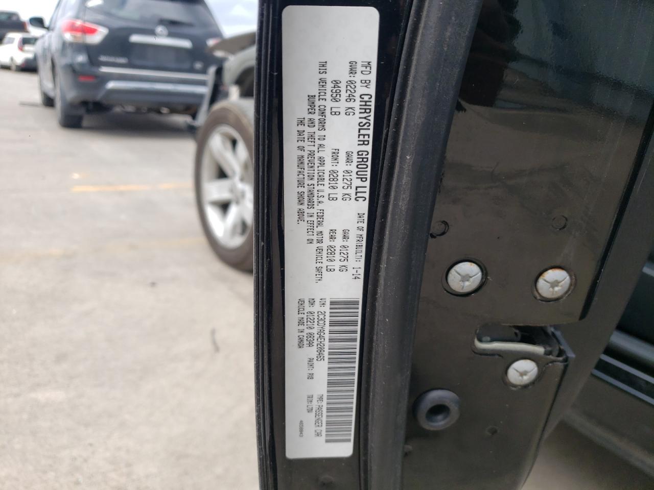 Photo 10 from auction – 2014 DODGE CHALLENGER with VIN 2C3CDYAG4EH208465