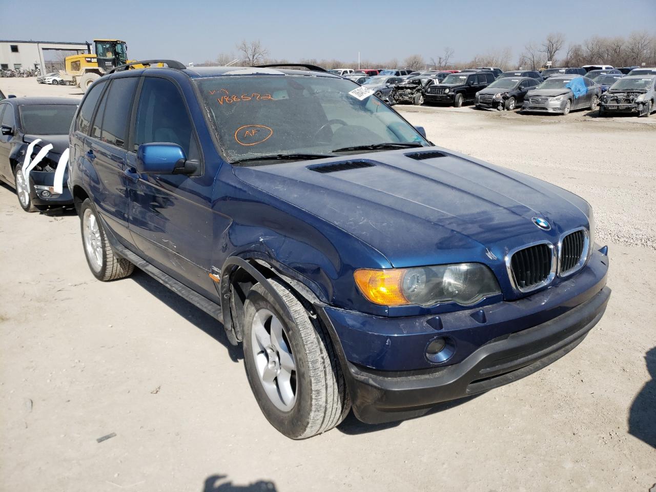 BMW X5 3.0I 2003 with VIN 5UXFA53553LV88572 - Photo from auction