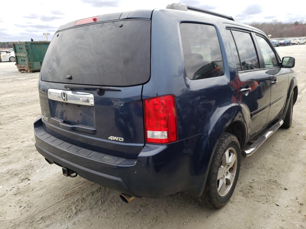 Photo 4 from auction – 2010 HONDA PILOT EXL with VIN 5FNYF4H66AB036473