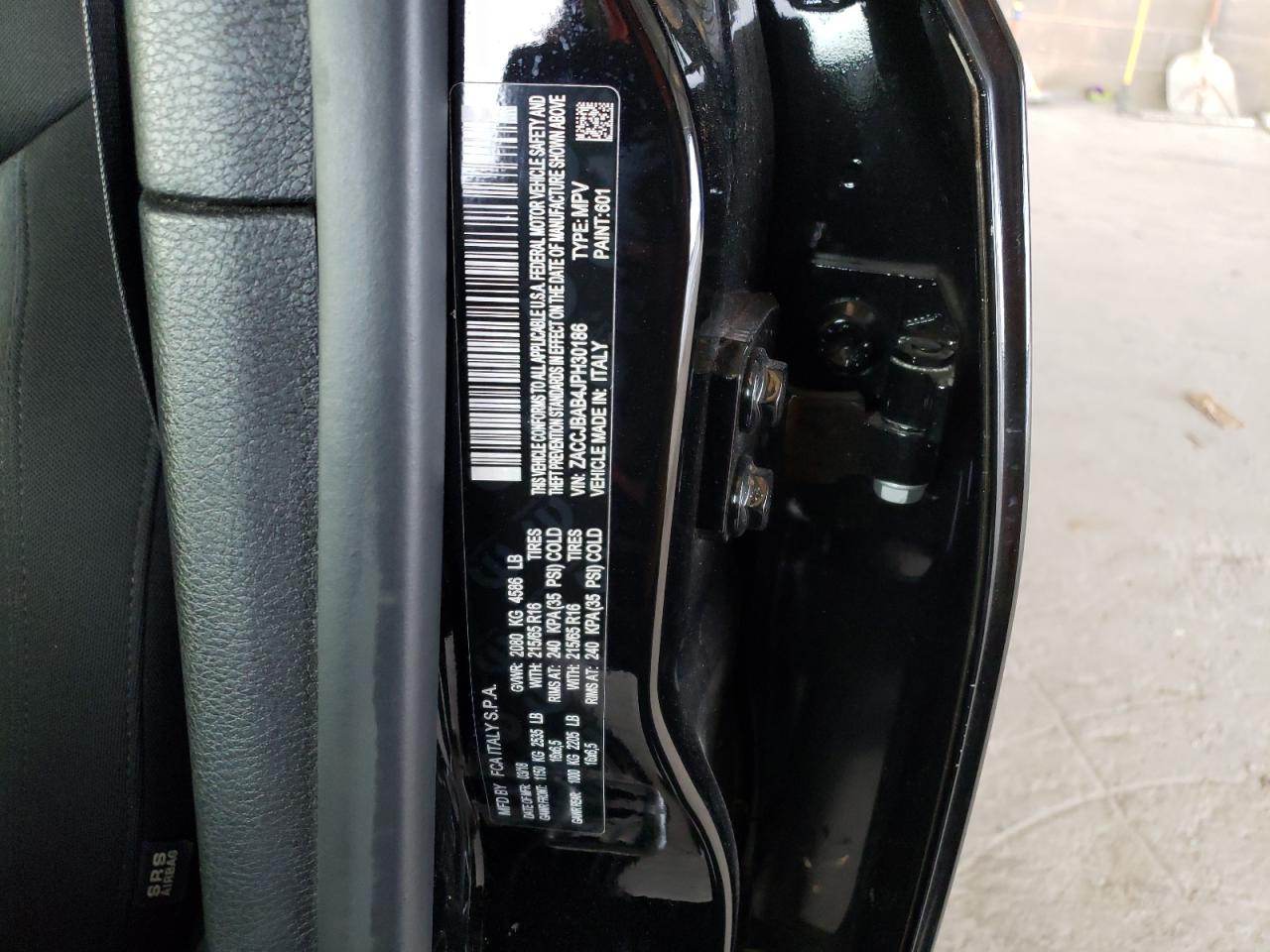 Photo 10 from auction – 2018 JEEP RENEGADE S with VIN ZACCJBAB4JPH30186