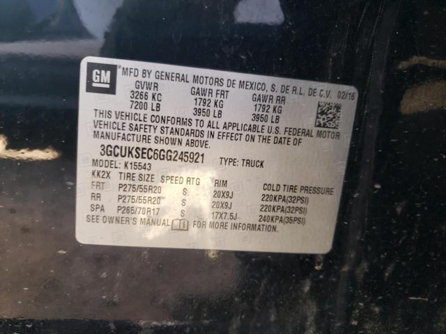 Photo 10 from auction – 2016 CHEVROLET SILVERADO with VIN 3GCUKSEC6GG245921