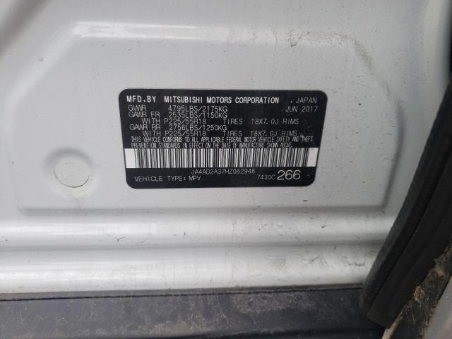 Photo 10 from auction – 2017 MITSUBISHI OUTLANDER with VIN JA4AD2A37HZ062946