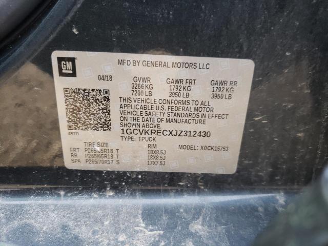 Photo 10 from auction – 2018 CHEVROLET SILVERADO with VIN 1GCVKRECXJZ312430